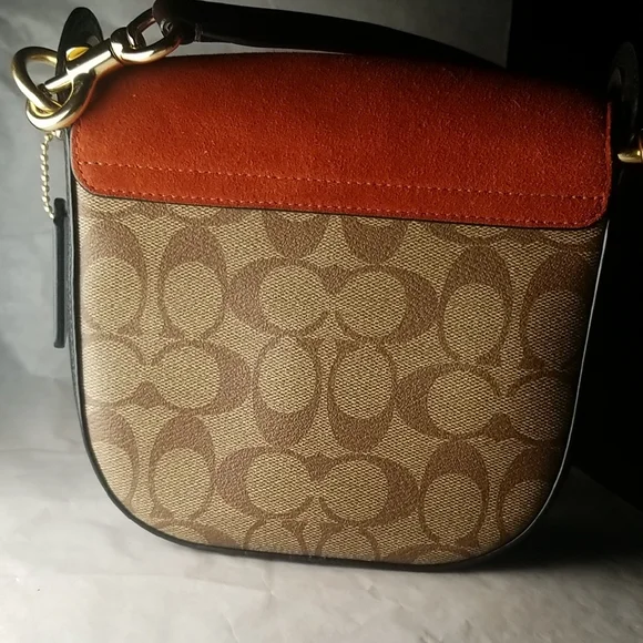 Coach Red and Brown Crossbody Bag - Picture 6 of 13